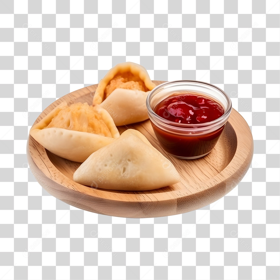 Esfirra Com Molho PNG Transparente