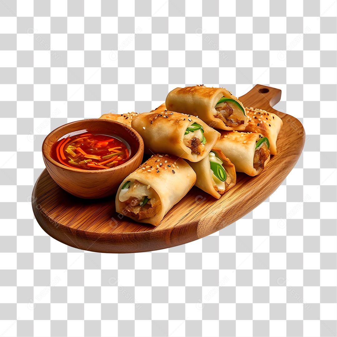 Rolinho Primavera PNG Transparente