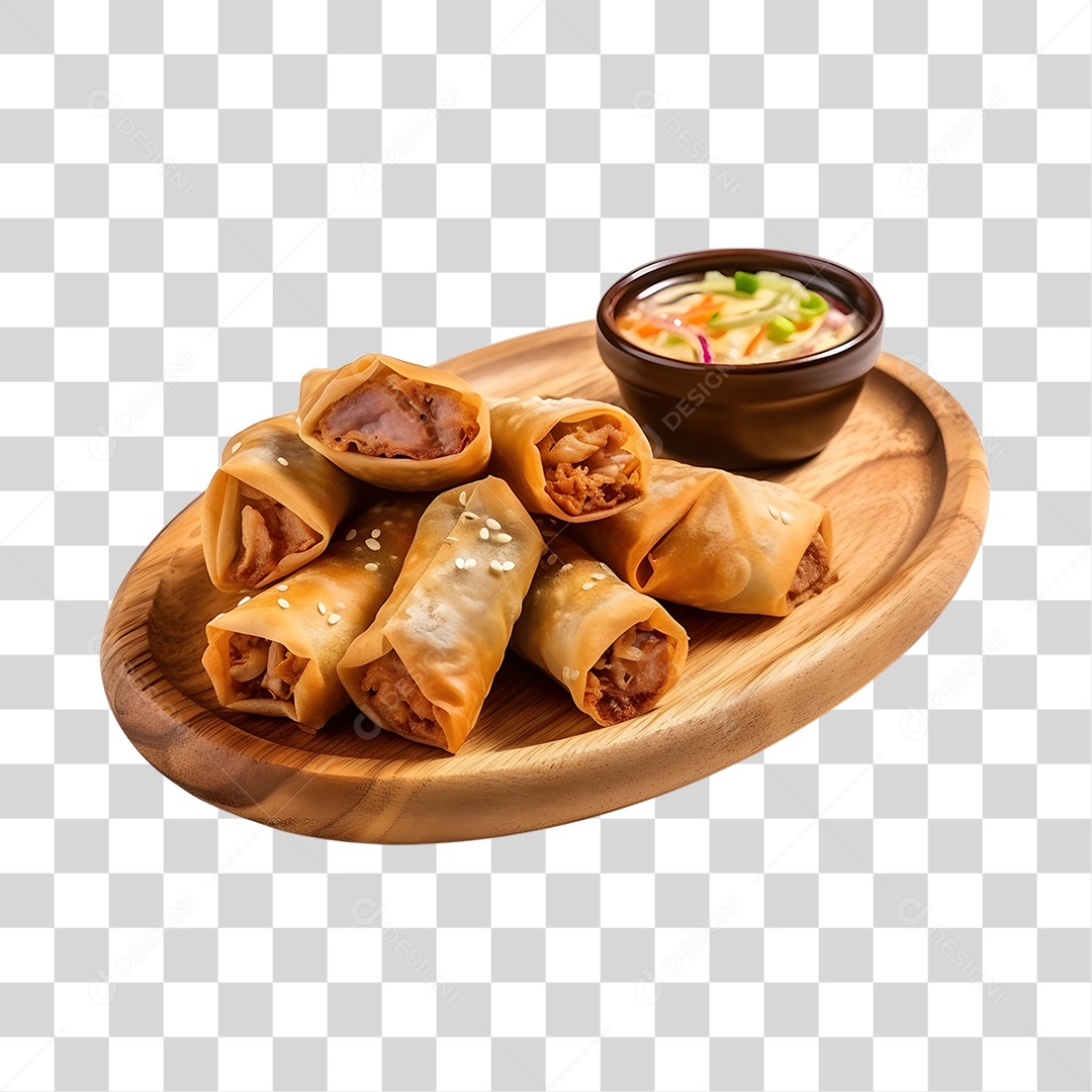 Rolinho Primavera PNG Transparente