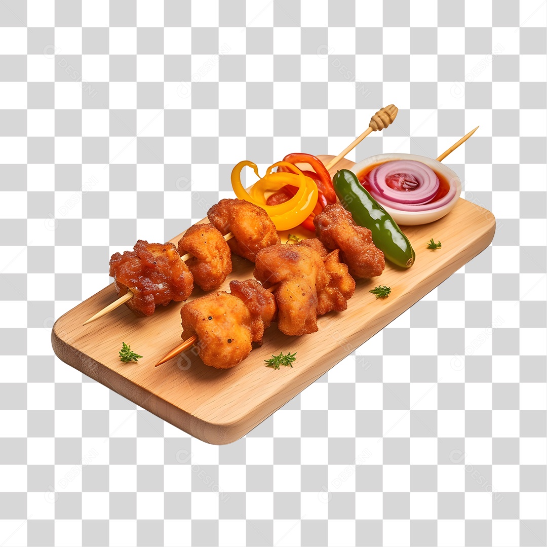 Espetinho De Frango PNG Transparente
