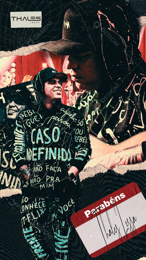 Post Story Parabéns Thales Lessa Social Media PSD Editável