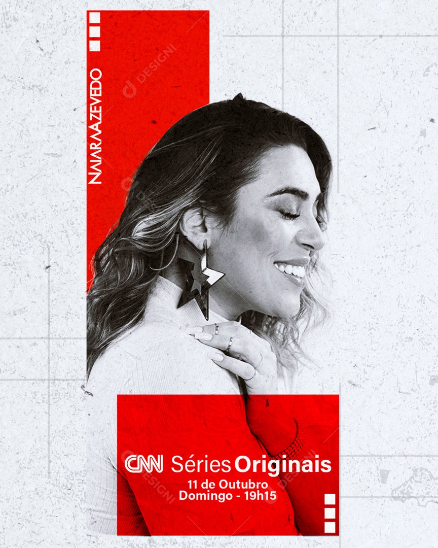 Post Feed Naiara Azevedo Entrevista de Tv Social Media PSD Editável