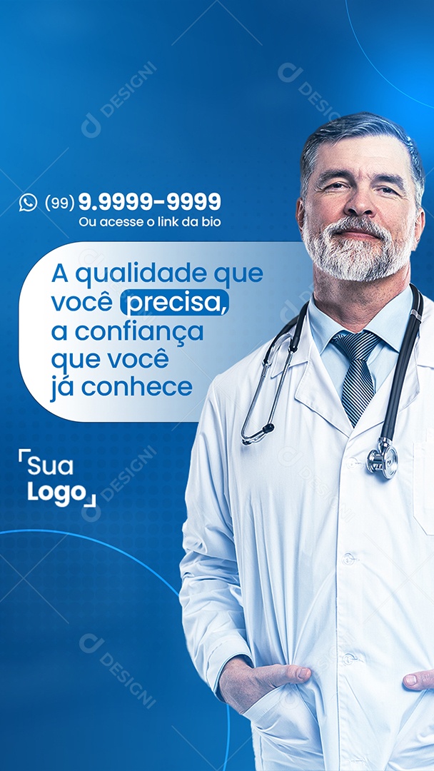 A Qualidade Que Você Precisa Social Media PSD Editável