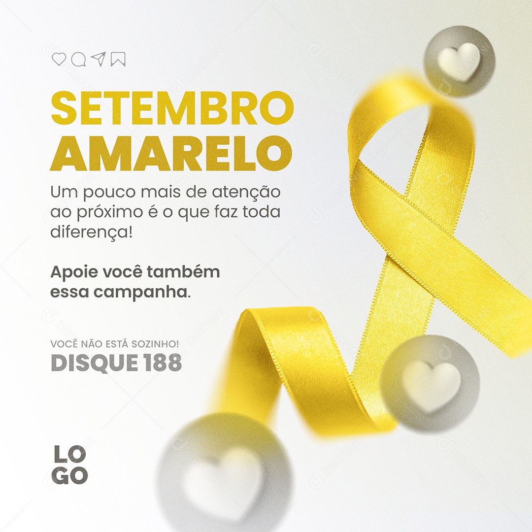 Yellow September: A Little More Attention to the Next Editable Social Media PSD