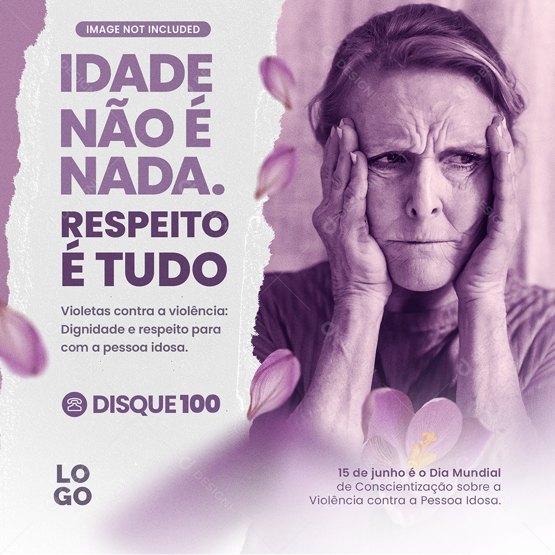 Idade Não é Nada Respeito é Tudo Social Media PSD Editável