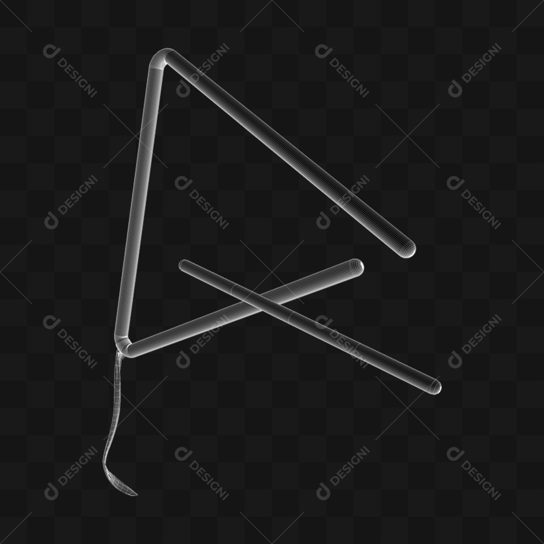 Triângulo Musical - Modelo 3D