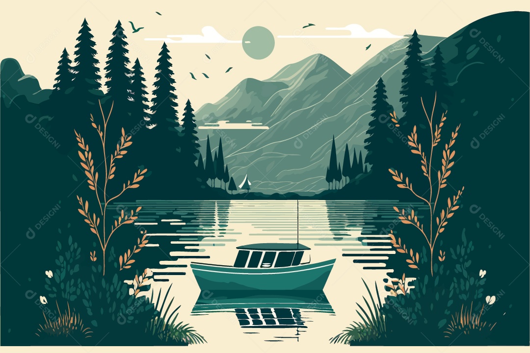 Desenho Ilustrativo Do Dia Mundial Da Água Vetor EPS