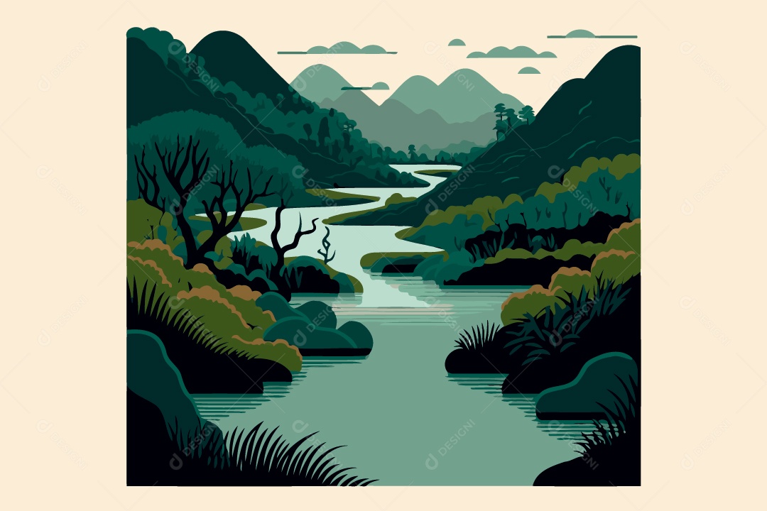 Ilustração De Desenho Do Dia Mundial Da Água Vetor EPS