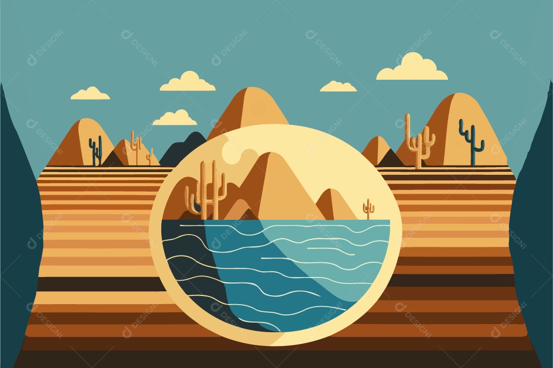 Ilustração De Desenho Do Dia Mundial Da Água Vetor EPS