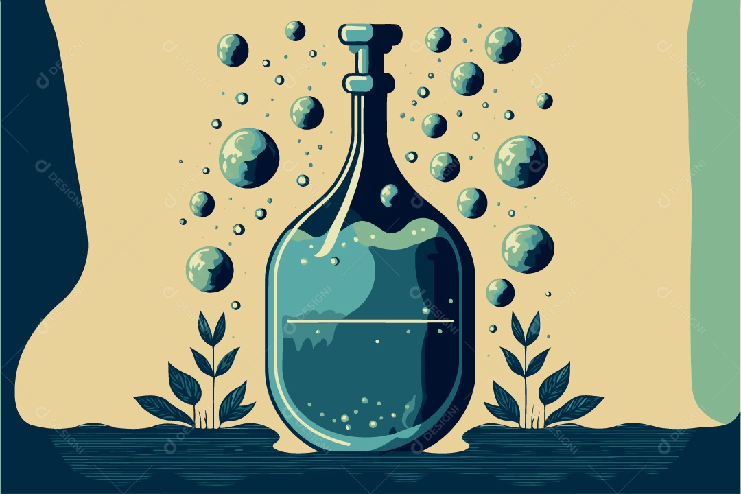 Ilustração Do Dia Mundial Da Água Vetor EPS