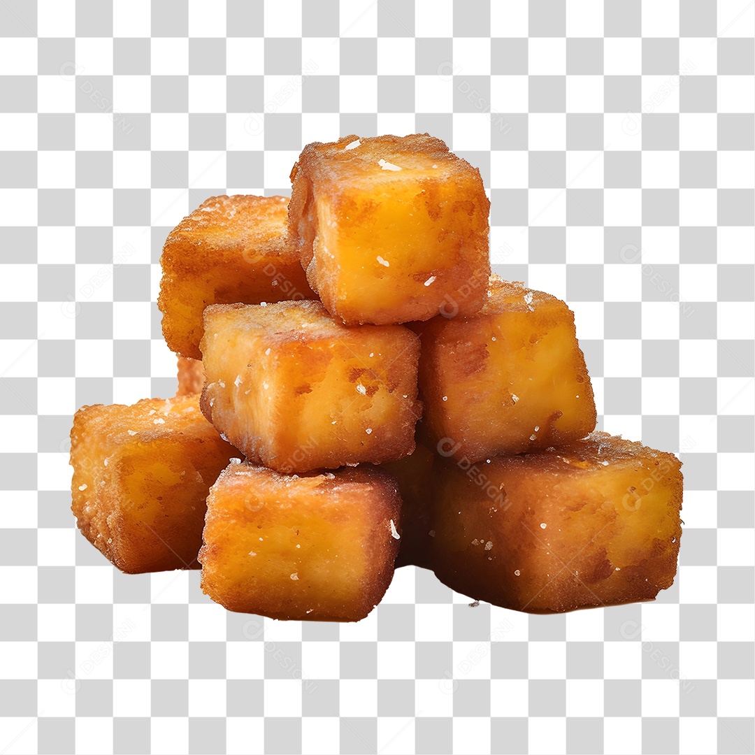 Mandioca Frita Em Cubos PNG Transparente
