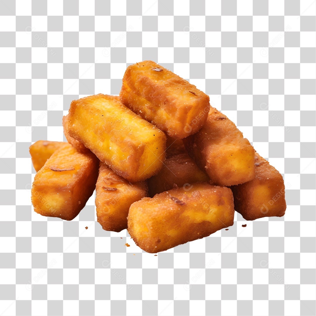 Mandioca Frita Em Cubos PNG Transparente