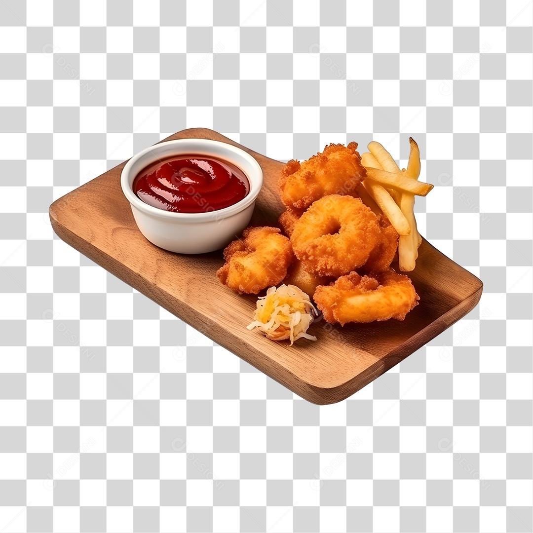 Porção De Camarão Com Molho PNG transparente
