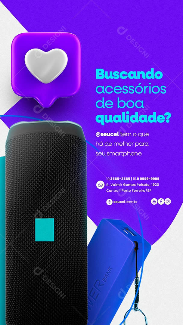 Story Buscando Acessórios De Boa Qualidade Assistência Técnica Social Media PSD Editável