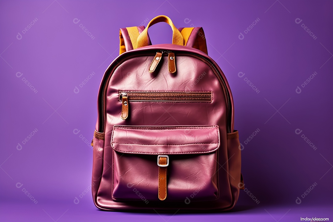 Material escolar sobre fundo isolado