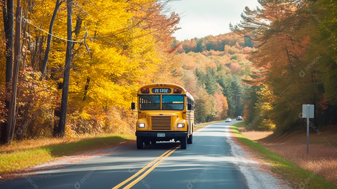 Imagem de ônibus em locomoção