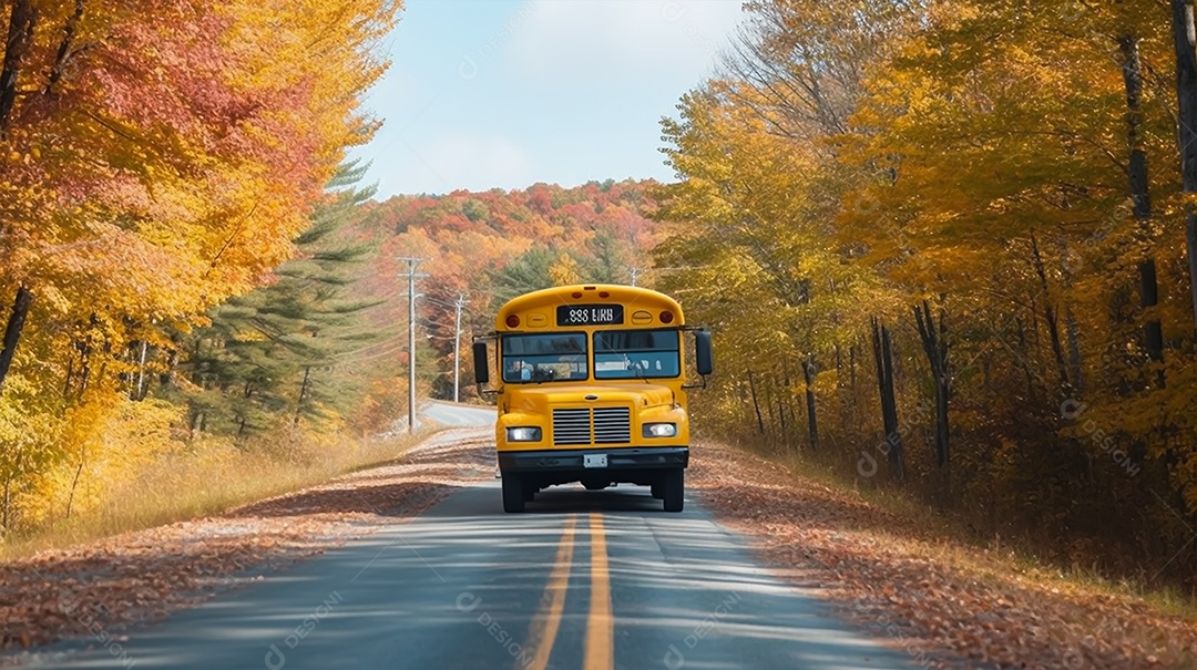 Imagem de ônibus em locomoção