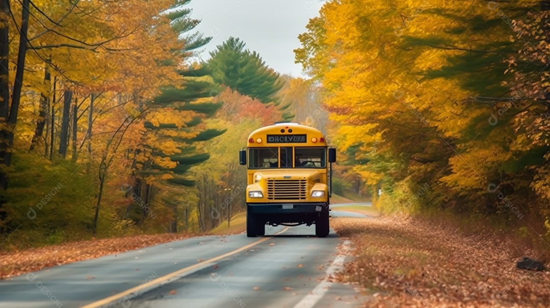 Imagem de ônibus em locomoção
