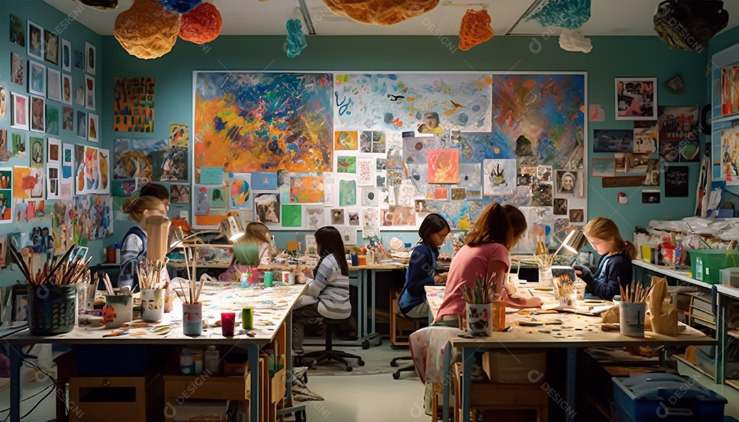 Cenário de volta ao colégio