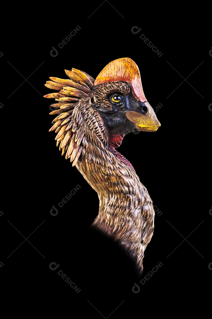 Belo dinossauro sobre fundo isolado