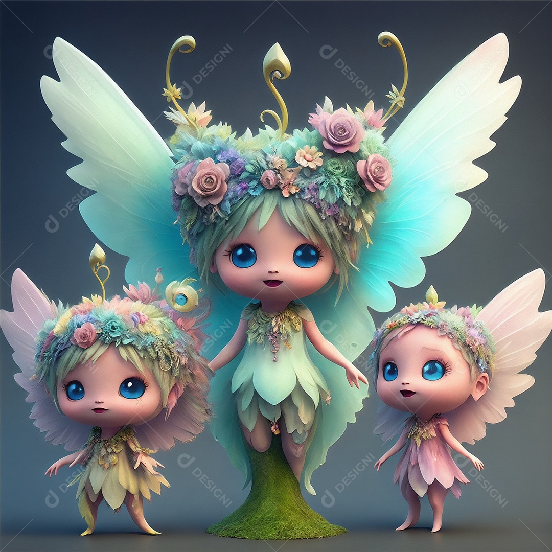 Fadas realistas do mundo de fantasia