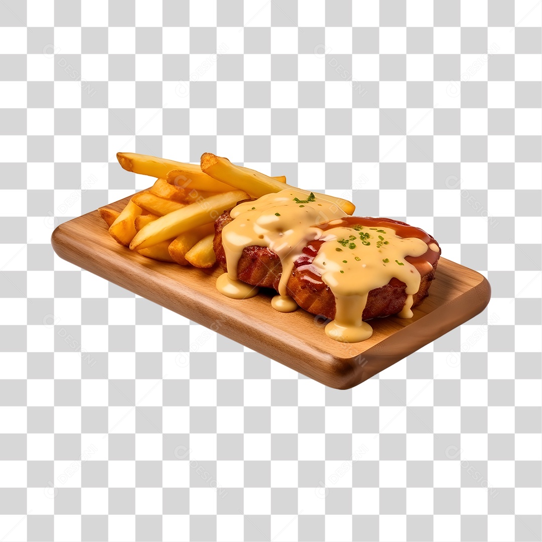 Carne Assada Com Molho Na Tabua PNG Transparente