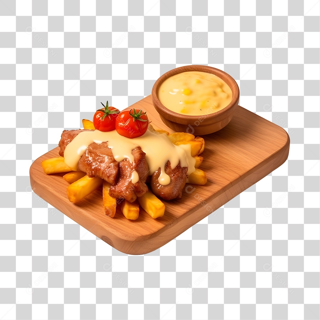 Carne Assada Com Molho Na Tabua PNG Transparente