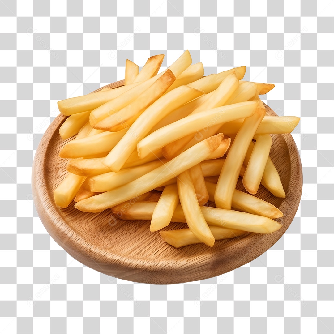 Porção De Batata Frita PNG Transparente