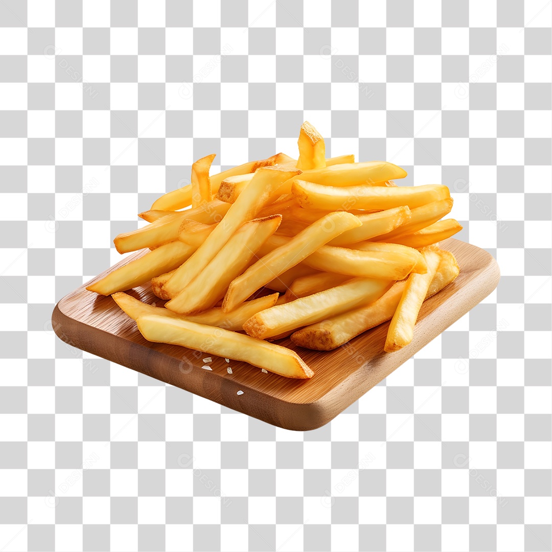 Porção De Batata Frita PNG Transparente