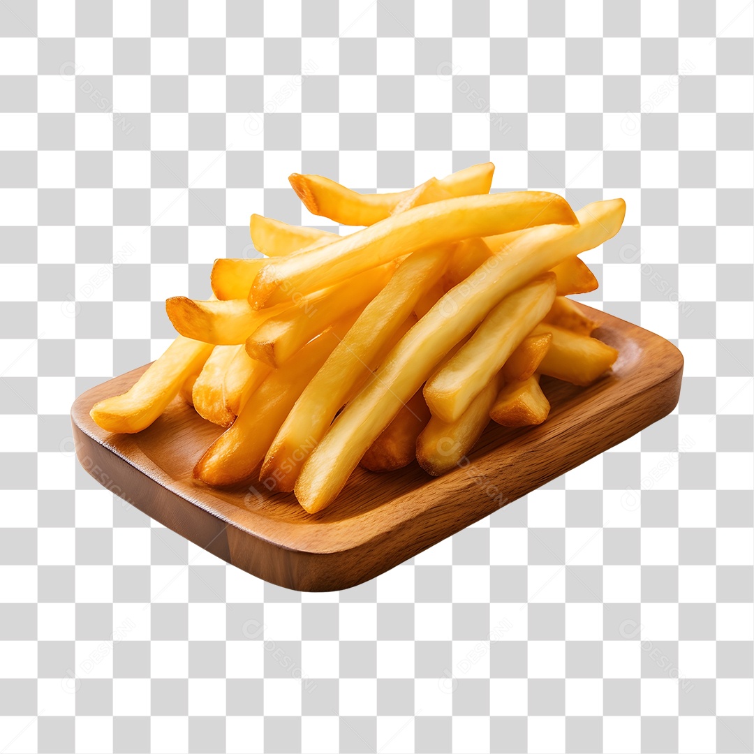 Porção De Batata Frita PNG Transparente