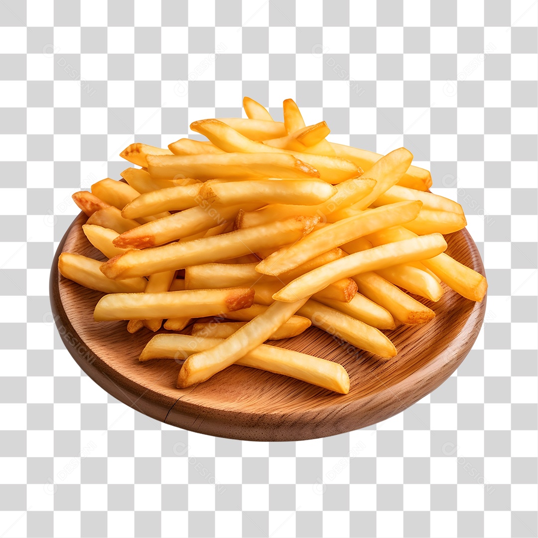 Porção De Batata Frita PNG Transparente