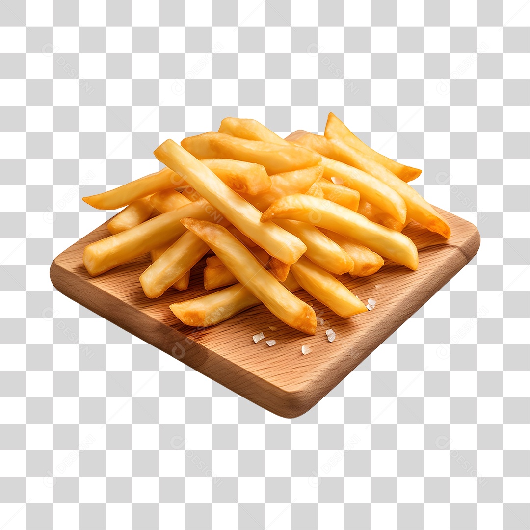 Porção De Batata Frita PNG Transparente