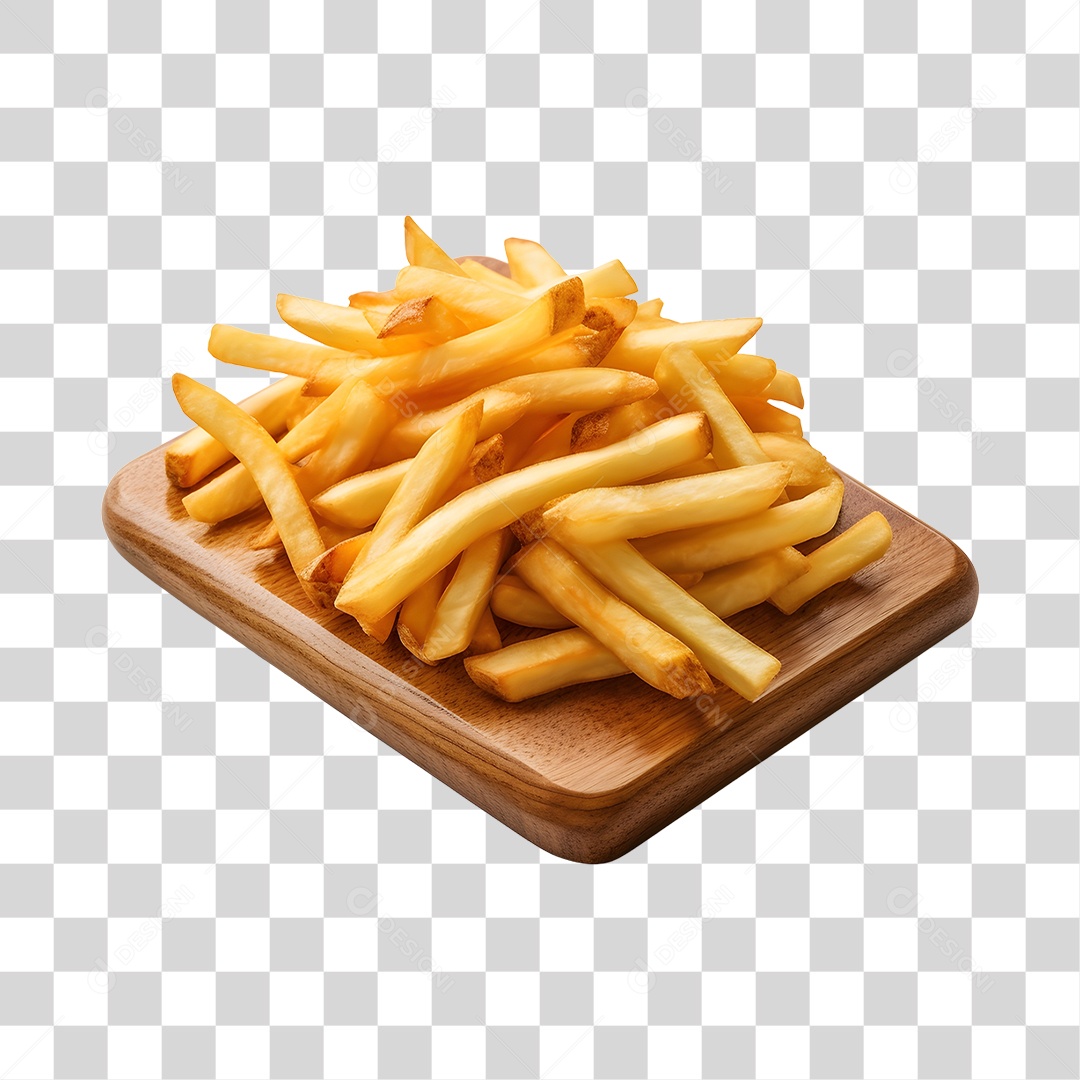 Porção De Batata Frita PNG Transparente