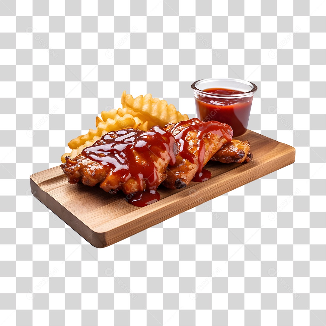 Costelinha Com Molho PNG Transparente