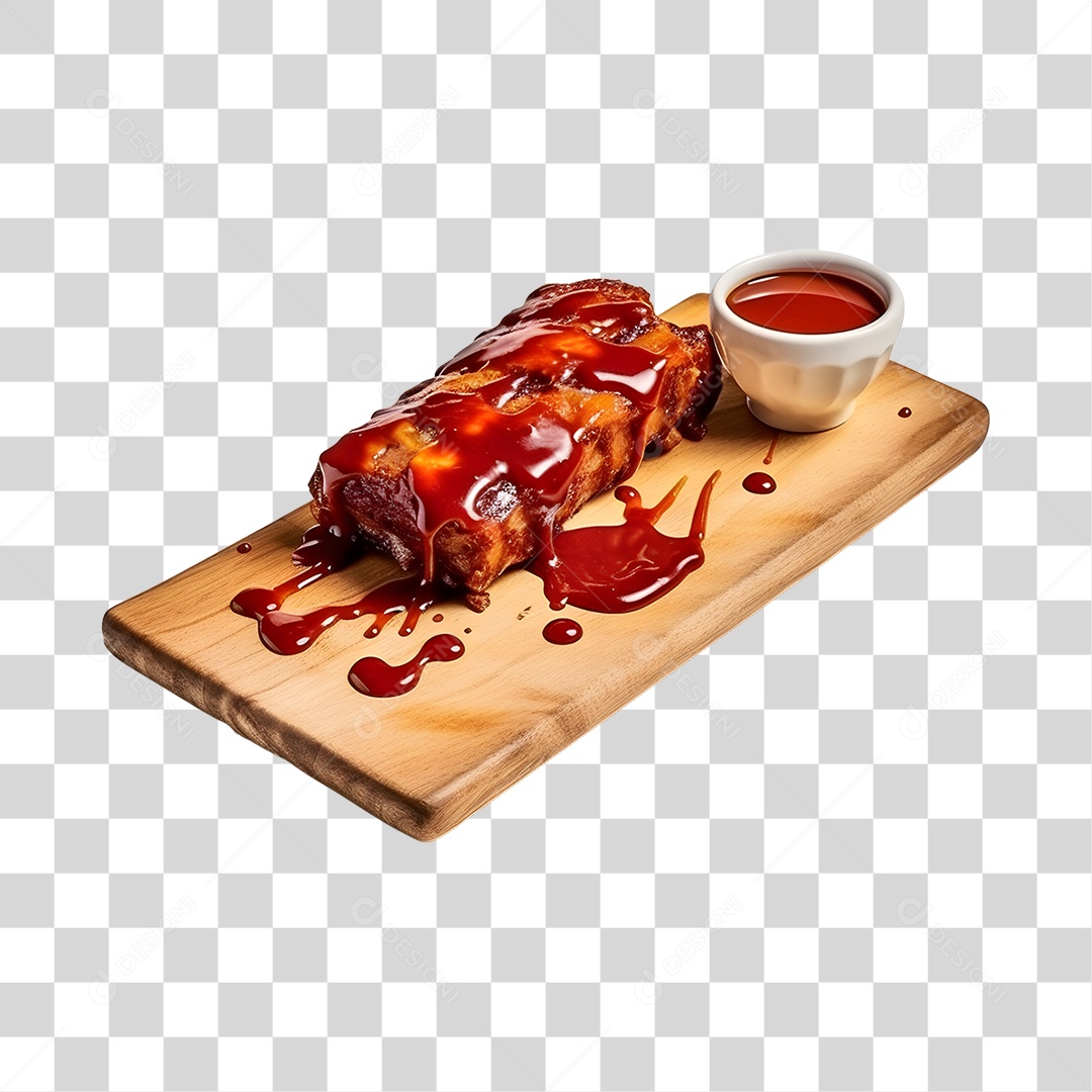 Costelinha Com Molho PNG Transparente