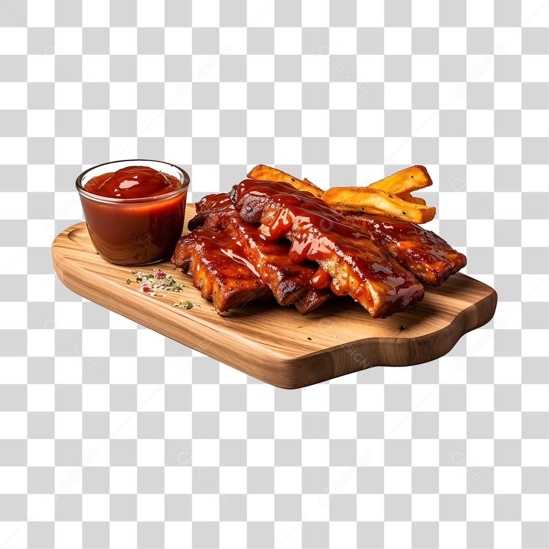 Costelinha Com Molho PNG Transparente