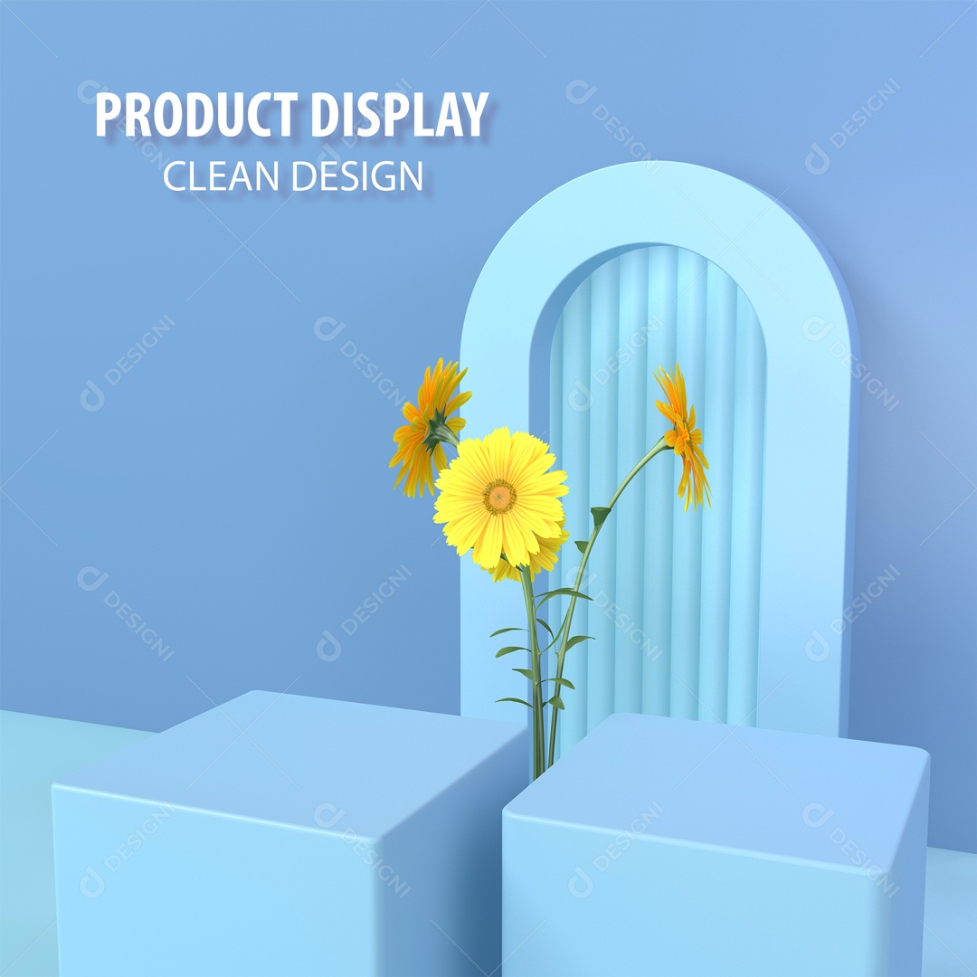 Cenário Pódio Para Exposição De Produto PSD