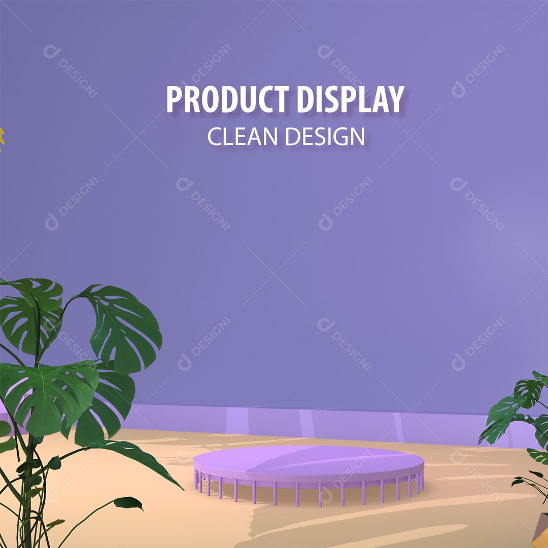 Cenário Pódio Para Exposição De Produto PSD