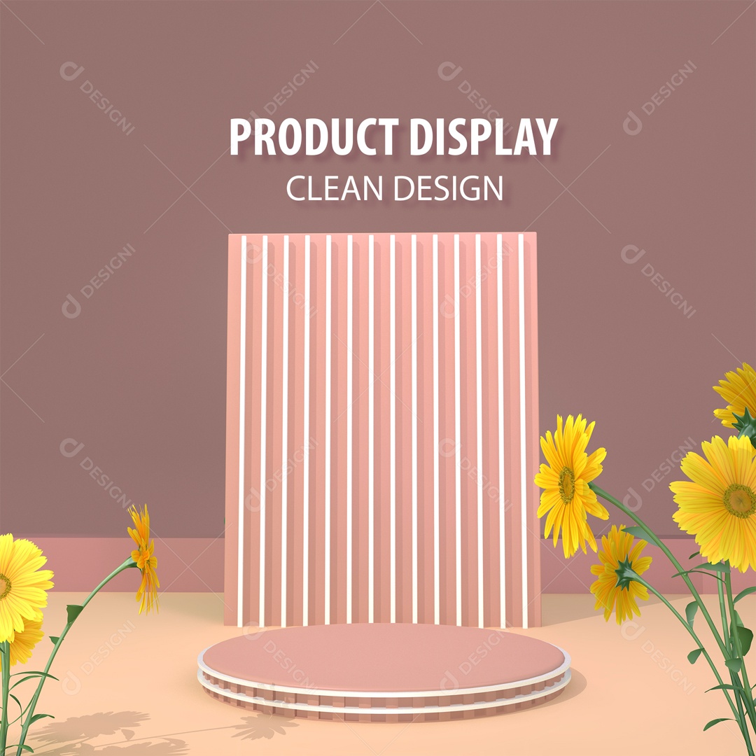 Cenário Pódio Para Exposição De Produto PSD