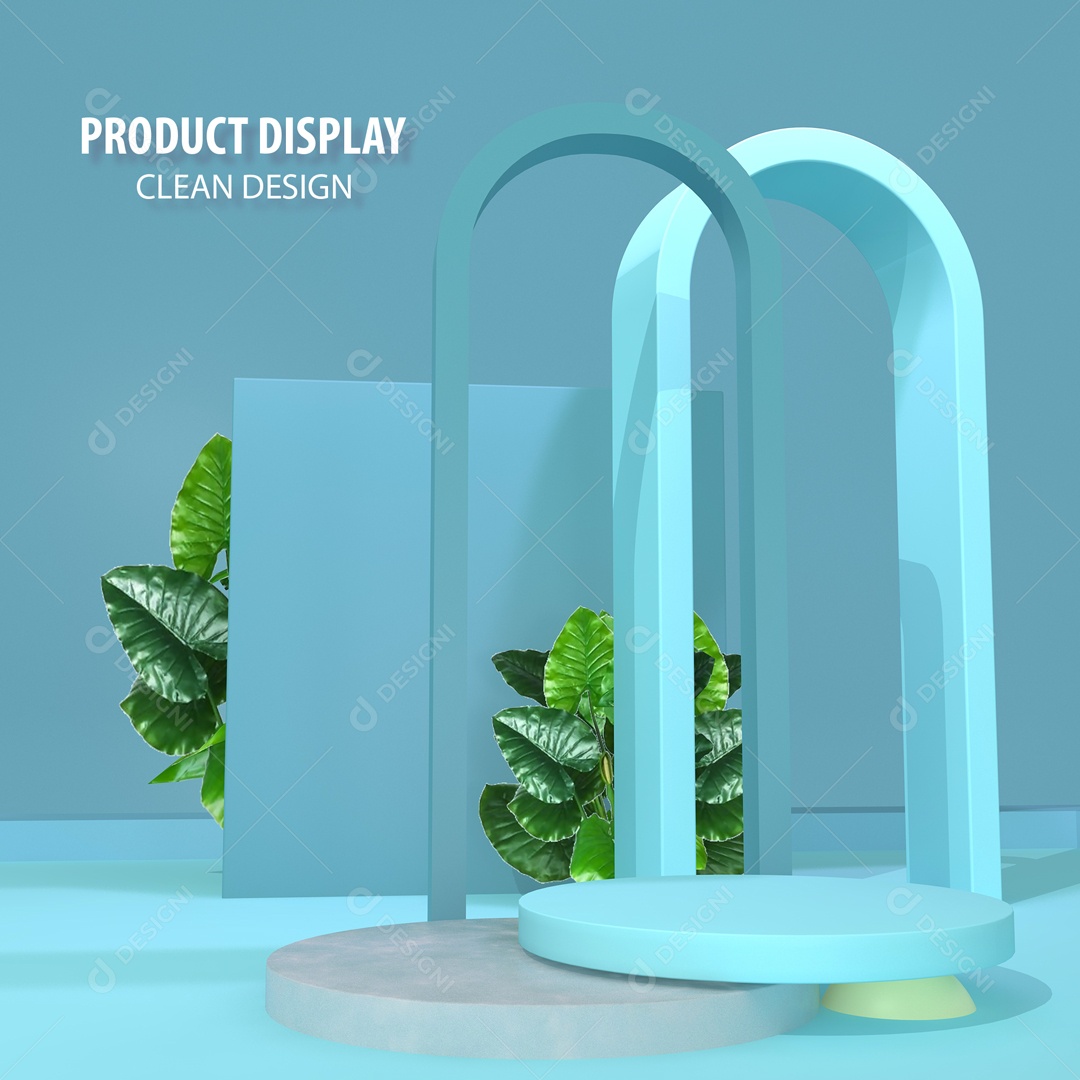 Cenário Pódio Para Exposição De Produto PSD