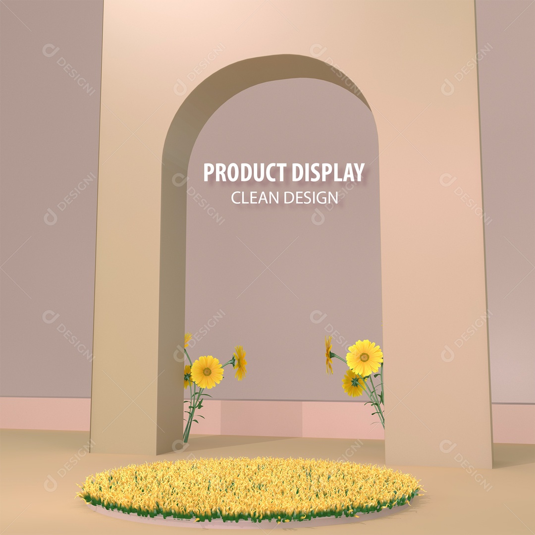 Cenário Pódio Para Exposição De Produto PSD