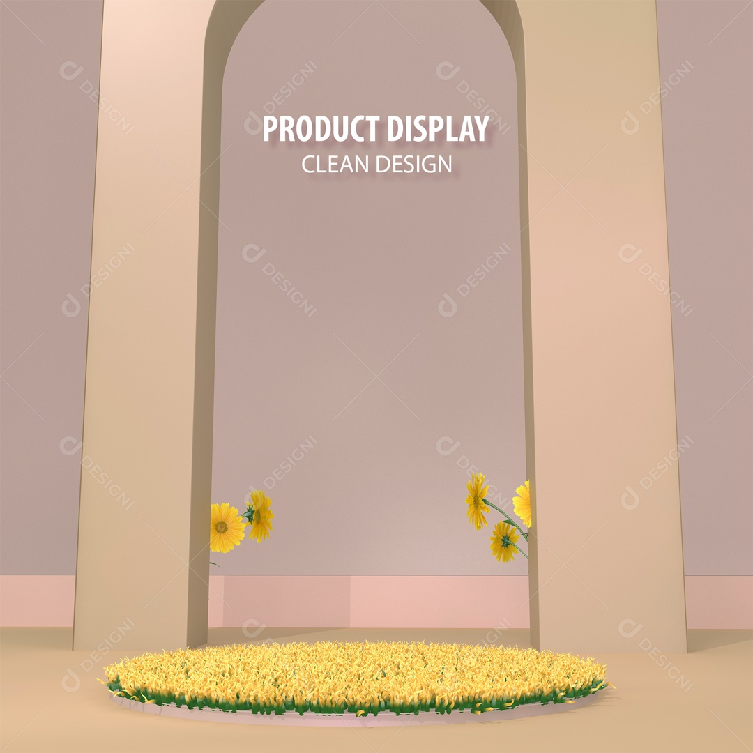 Cenário Pódio Para Exposição De Produto PSD