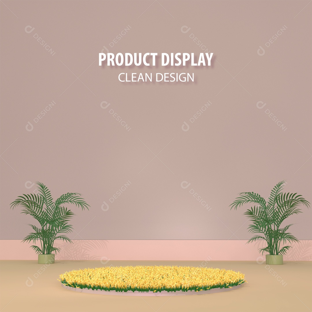 Cenário Pódio Para Exposição De Produto PSD