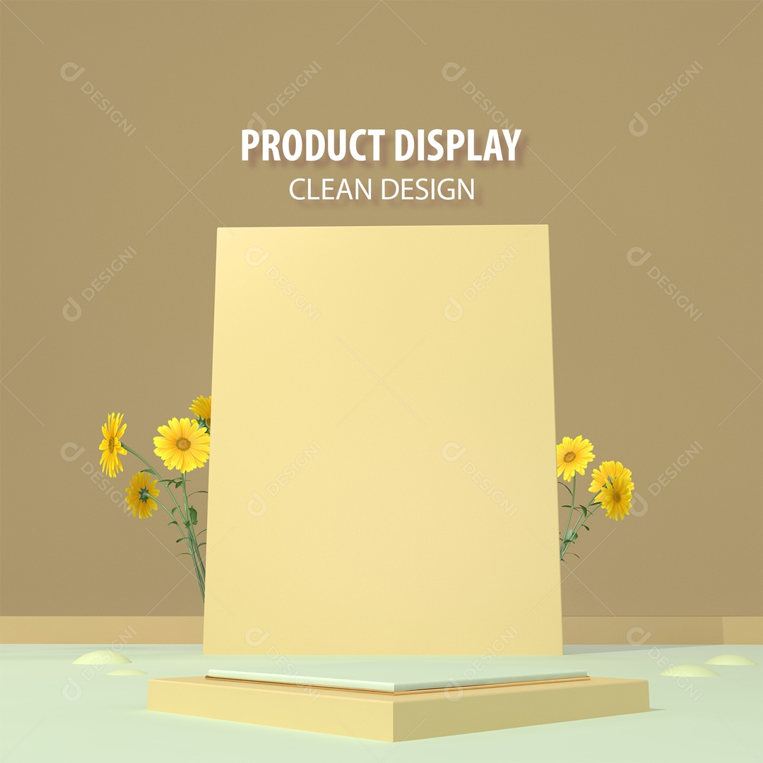 Cenário Pódio Para Exposição De Produto PSD