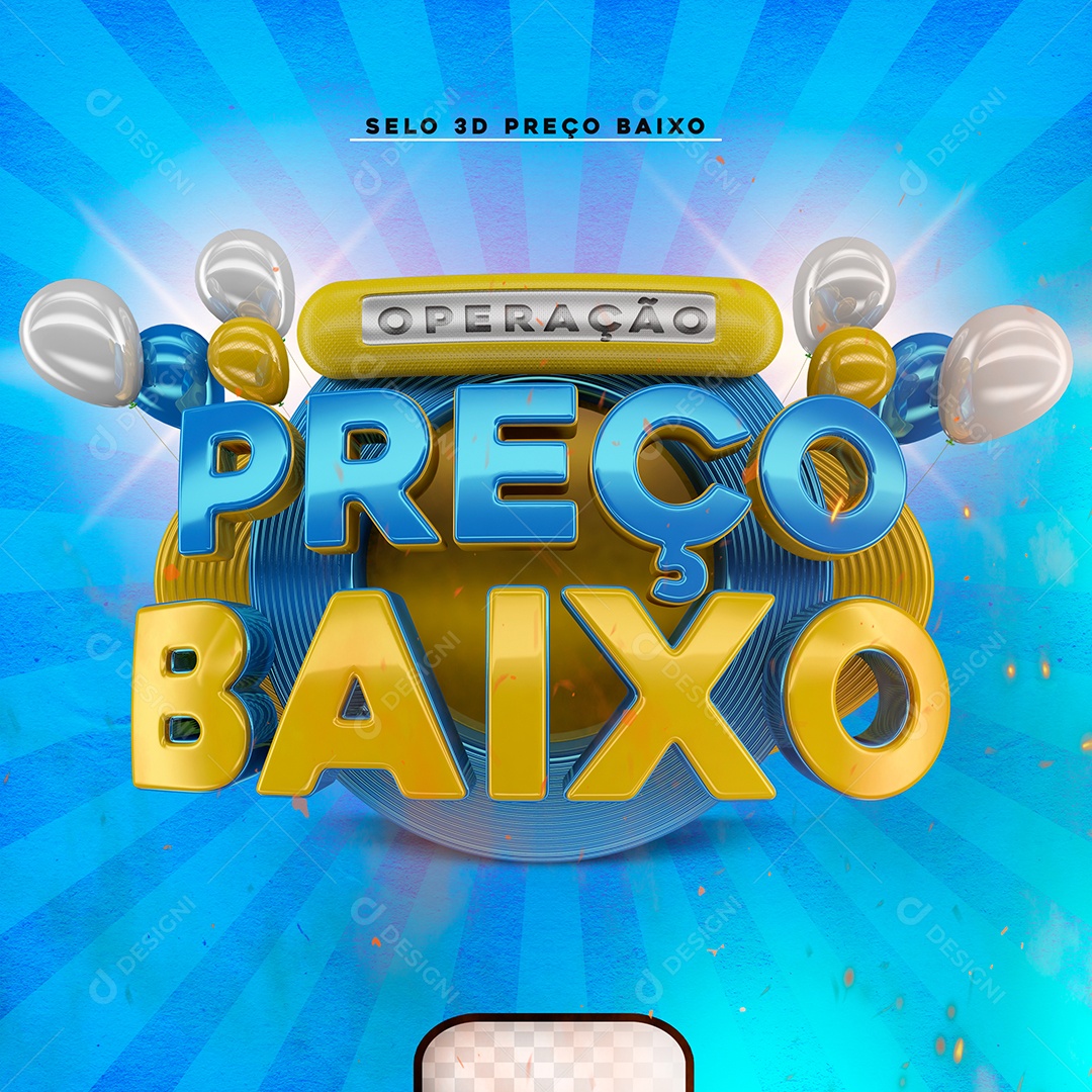 Preço Baixo 2 Selo 3D Para Composição PSD