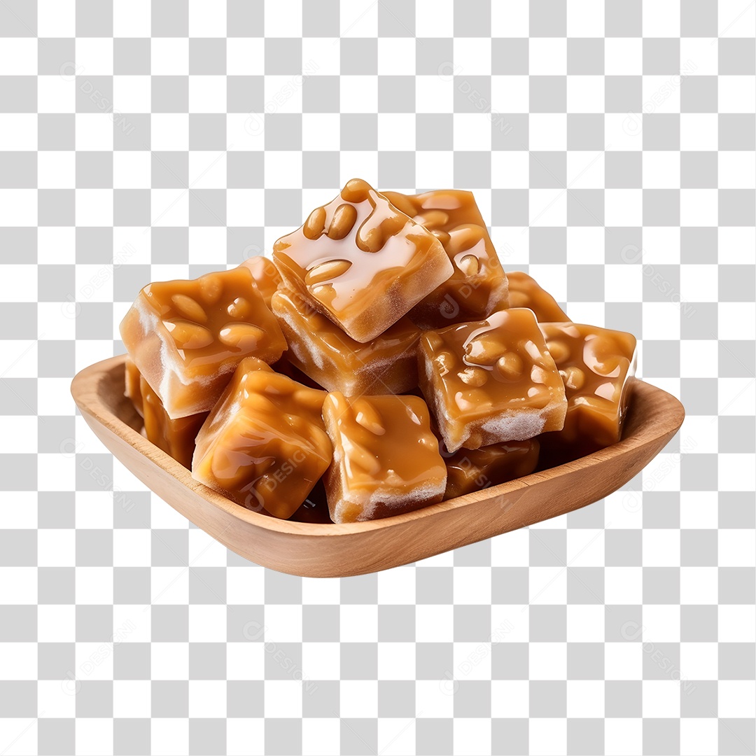 Doce Pé De Moleque PNG Transparente