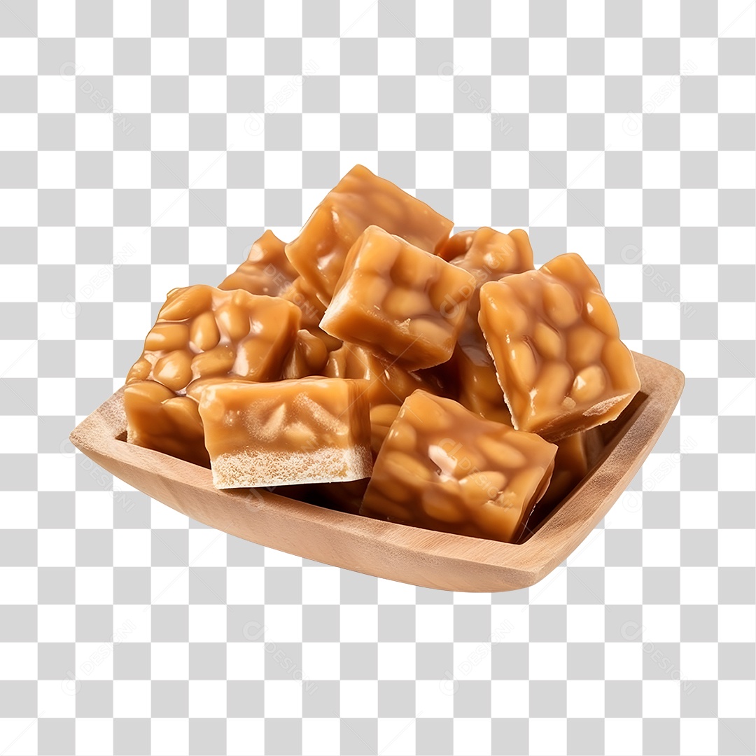 Doce Pé De Moleque PNG Transparente