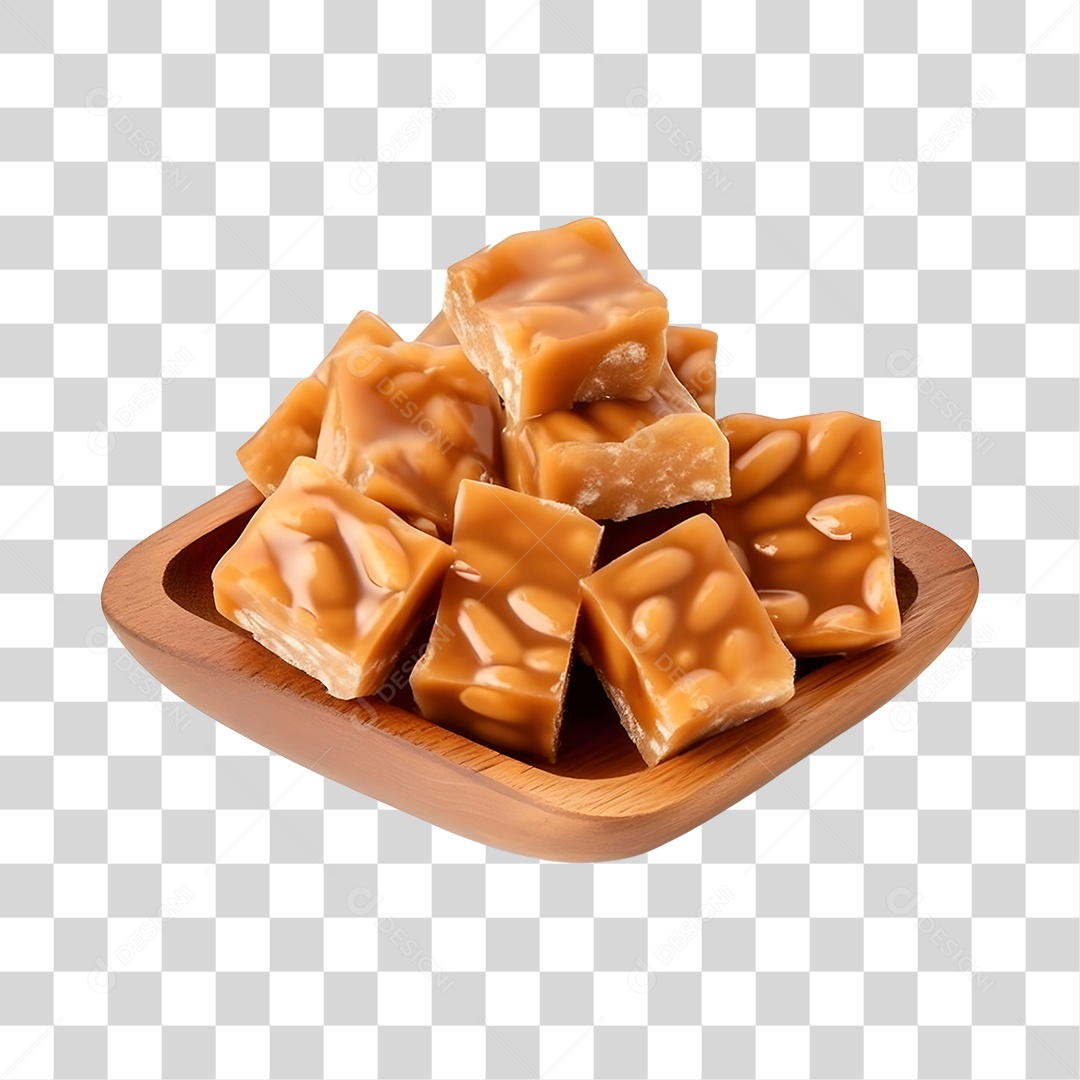 Doce Pé De Moleque PNG Transparente