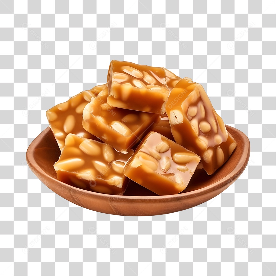 Doce Pé De Moleque PNG Transparente