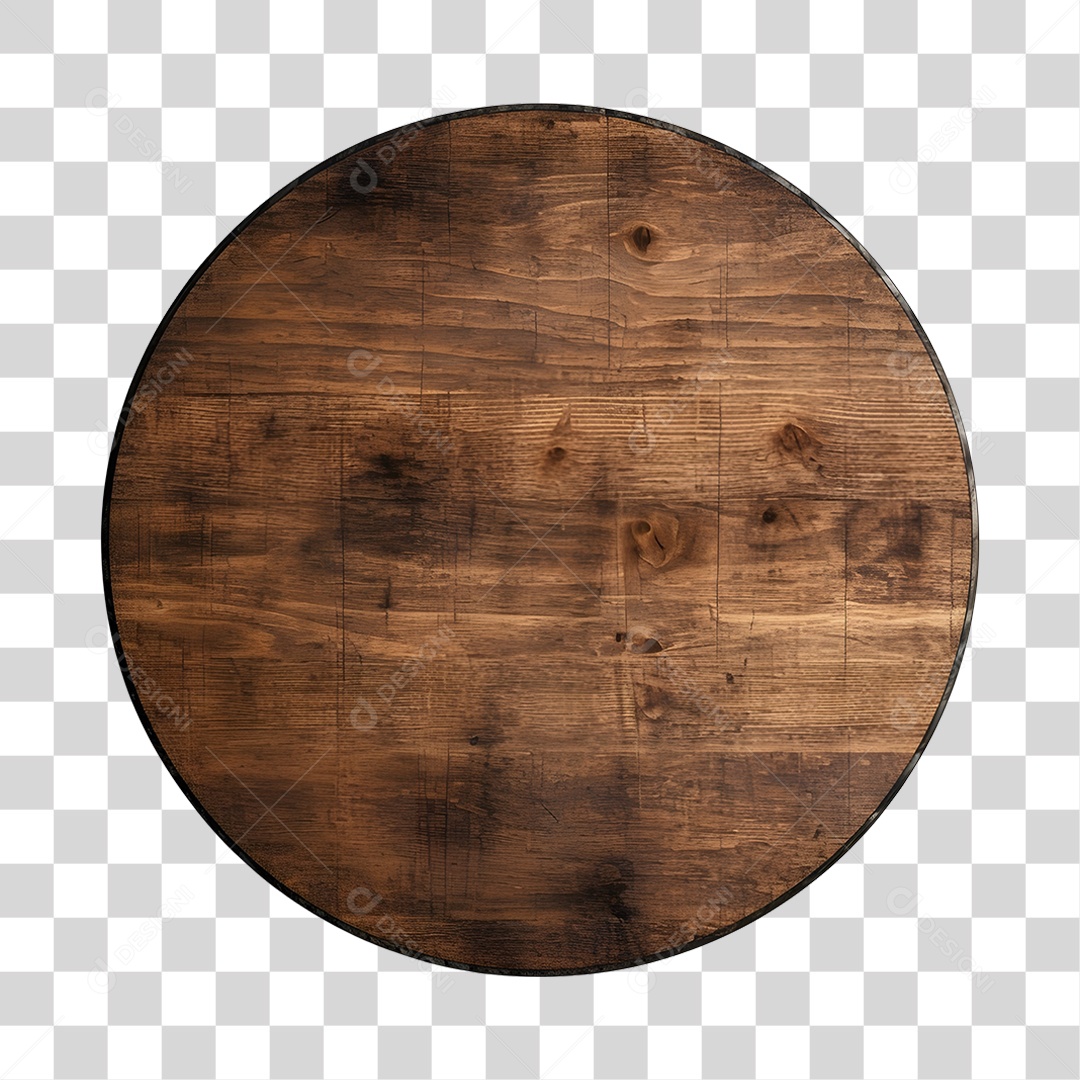 Painel Redondo De Madeira De São João PNG Transparente